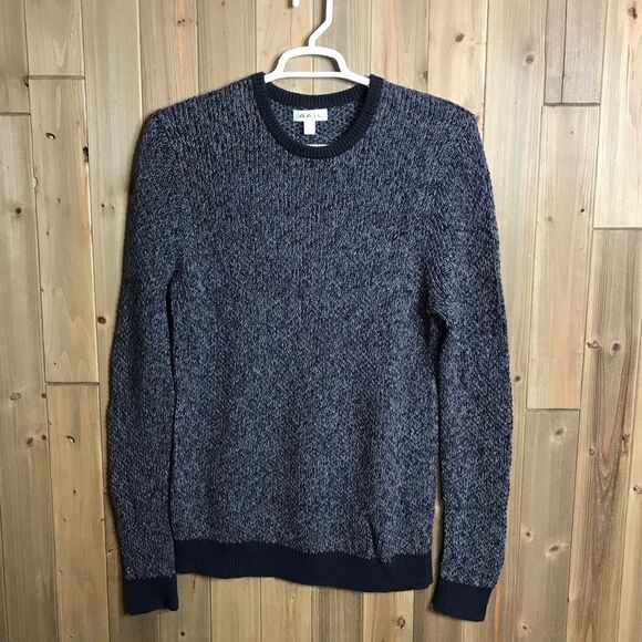 The Rail Mens 100% Cotton Crew Neck Sweater Black/ Grey Size Large - Picture 14 of 14